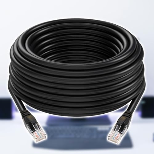 LANケーブル CAT6A 30m / 50m 屋外 PoE対応 ケーブル 防水 企業用 家庭用 PC 有線 ストレート LAN 爪折れ防止 ランケーブル ケーブル モニター 企業用 工事 配線 通信速度10Gbps 伝送帯域500MHz 紫外線 難燃性 耐候性 高耐久 seathestars (30ｍ)