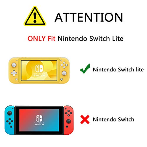HONEST KIN Portable Nintendo Switch Lite Case with 8 Games Cartridges Protective Hard Shell Travel Nintendo Switch Lite Carry Case Pouch for Console & Accessories [Black] - Thumbnail 3