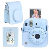 CAIYOULE Protective Camera Case for Instax Mini 12 Instant Camera Fuji Mini 12 Case PU Leather Carry