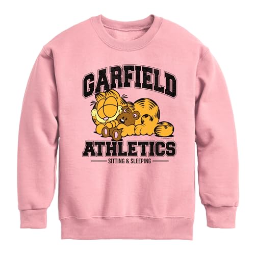 HYBRID APPAREL - Garfield - Sleeping Athletics - Toddler & Youth Crewneck Fleece Sweatshirt