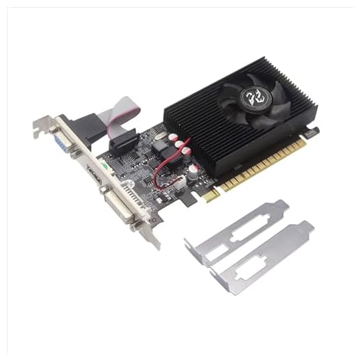 Nuwo Scheda Grafica GT730 GT 730 2 GB DDR3 64 bit 902MHz, Scheda Video GPU a Basso Profilo per PC, DVI, HDMI, VGA, PCI Express 2.0, DirectX 12