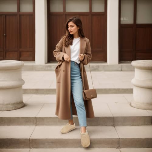 Women's Platform Slippers Anti-Slip Mini Boots Fur Fleece Lined Sneakers Short Ankle Boot Comfy House Slippers for Indoor Outdoor4