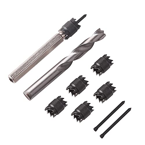 Topway 9Pcs Taglierina Per Saldatura A Punti, Taglierina Per Fori In Lamiera, Separatore Di Pannelli Per La Rimozione Dei Punzoni Per Trapano Elettric