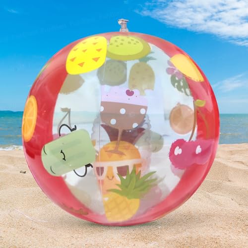 Image of FunBlast Inflatable Balls for Kids - Colorful Beach Balls for Pool, Summer Water Play Toys for Kids, Lightweight Inflatable Pool Balls for Outdoor & Indoor Fun, Swimming Pool Toys (Fruit)