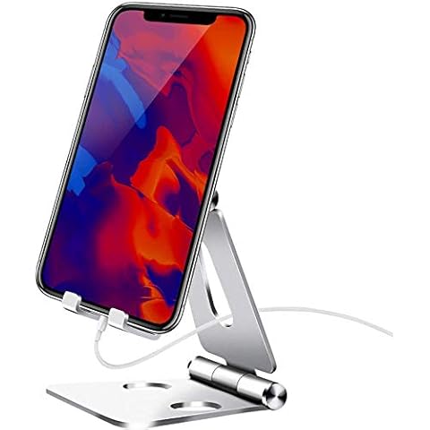 Phone Stand, Aluminum Stand for Mobile Phone Stand Desktop Holder Multi-Angle Desktop Cradle Adjustable Charging Dock,Stand Holder for Android iPhone(3-9 Inch) Cover