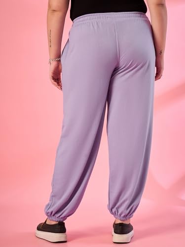 Image of ALZA Women's Cotton Oversized Joggers with Utility Pockets - Loose Fit High Waisted Track Pants for Gym, Yoga & Travel - Lightweight All-Season Lounge Sweatpants