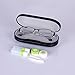 ROSENICE Contact Lenses 2-in-1 Eyeglass and Contact Lens Case Double Use Portable for Home Travel Kit (Black)