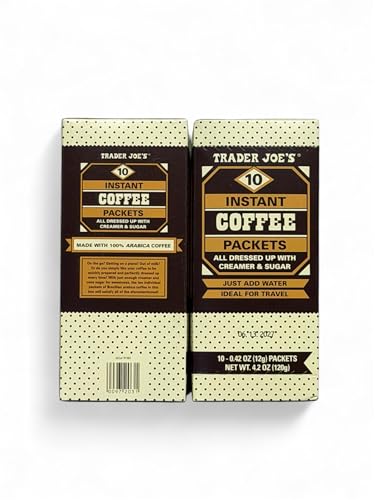 Trader Joe’s 10 Instant Coffee Packets Box 4.2oz 120g (Pack of 2)