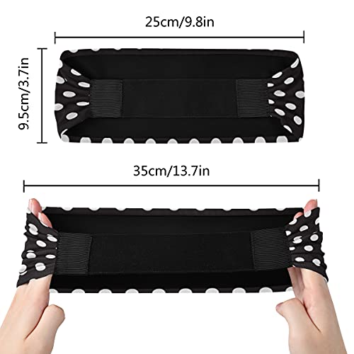 Ahomy Headbands For Men Women Black And White Polka Dot Sweat Bands Non Slip Breatheable Durable Head Band Outdoor Sports #TOP2