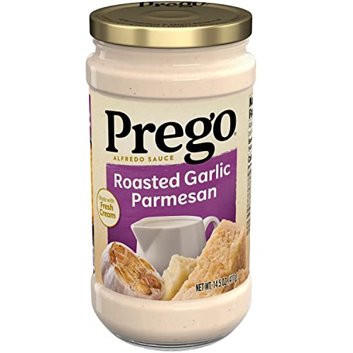 Prego Alfredo Sauce With Roasted Garlic And Parmesan Cheese, 14.5 Oz Jar #TOP6