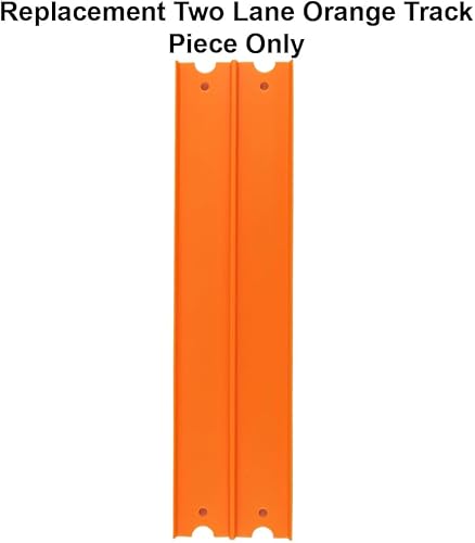 Miniatura 4 de Pieza de repuesto para Hot Wheels Mega Garage Die-Cast Vehicle Playset - FTB68  Reemplazo 11 34" Pieza de pista naranja de dos carriles