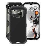 YQINHHME Schwarz Stoßfest Hülle für Doogee V Max Pro (6.58 Zoll), Superdünne Anti-Kratzen Handyhülle Cover Weiches Silikon Schutzhülle Tasche für Doogee V Max Pro - Schwarz