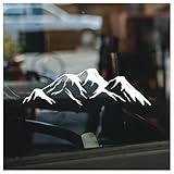 Mountain Car Decal Waterproof Vinyl Sticker Durable Adventure Nature Scenic Car Truck Laptop Window Decoration 7 x 2,1 Inches