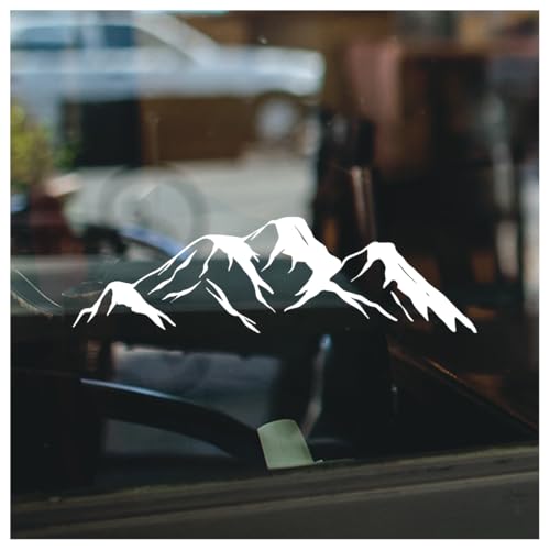 Mountain Car Decal Waterproof Vinyl Sticker Durable Adventure Nature Scenic Car Truck Laptop Window Decoration 7 x 2,1 Inches