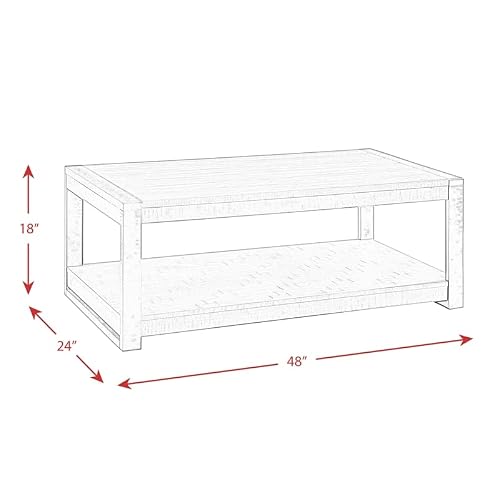Picket House Furnishings Enrico Rectangular Coffee Table In Walnut #TOP1
