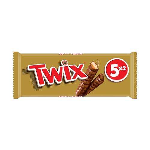Barres Chocolatées Biscuits Enrobés De Et Caramel Twix Les 5 Barres De 50g