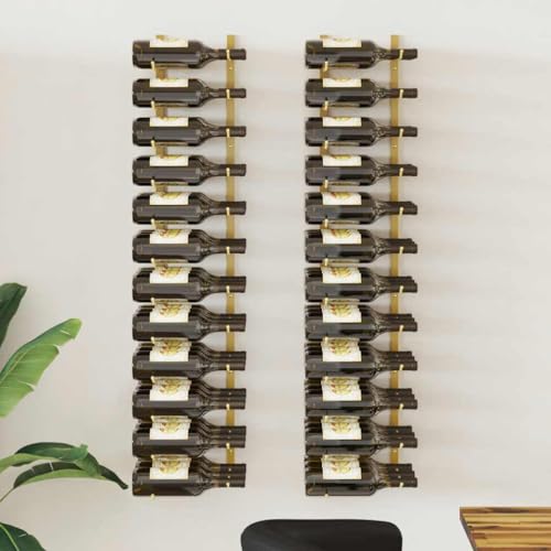 Support bouteille cuisine mural pour optimiser l'espace et ranger 36 vins