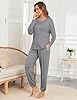 Andeip Women's Pajama Sets Long Sleeve Top Sleepin... #1