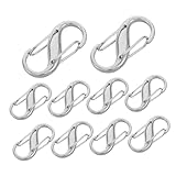 SHINEOFI 10 piezas Hebillas de Cadena de Metal para Bolsos de Ajustador de Correa para Hombro Cierre para Acortar Correas Accesorios para Reparar y Personalizar Bolsos