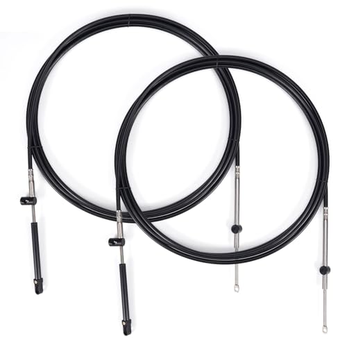 2pcs 18FT Gen1 Boat Throttle and Shift Cables For Mercury 600A Control by Atesilor - Used condition - US$76.68
