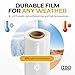 Plastic Sheeting 4 mil, 4' x 50' (200 sq.ft.), Pack of 2 - Thick Semi-Clear Plastic Sheeting for Construction, Painting, Drop Cloth, Slide&Slip - Heavy Duty LDPE Film Roll by IDL Packaging
