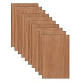 10 Sheets of 12x19 Mahogany | 5mm 1/4th inch, MDF Core, 12”x19” Premium Grade A1, Single Sided, Glow
