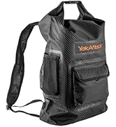 YakAttack 20L Dry Bag Waterproof Backpack - Black | Roll Top Waterproof Backpack for Men & Women ...
