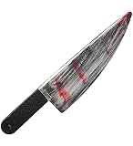 Ezsskj Chucky Costume Large Knife Halloween Haunted House, Scary Clown, Horror Costumes, 16” Long Realistic Toy Fake Plastic Blade for Zombie Costumes