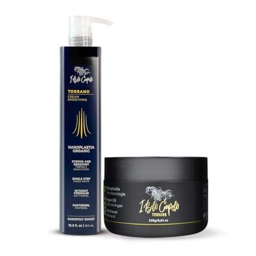 I Belli Capelli Torrano Keratin Hair Treatment Kit - Formaldehyde-Free Straightening with Nanoplastia and B-tox (2 Pack)