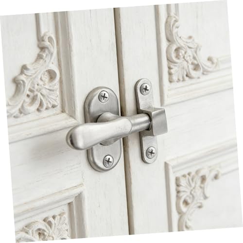 LIFKICH Loquet de Porte Résistant à Corrosion en Acier Inoxydable Argenté Résistant la Corrosion Action Fluide pour Porte de Garage et Grange Sécurisée – vue 7