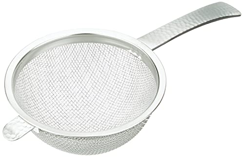 Daily Tools Hammered Tea Strainer, Stainless Steel, Made in Japan, S-34 Silver, 6.1 inches (15.5 cm)