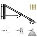 Neewer Triangle Wall Mounting Boom Arm for Photography Studio Video Strobe Lights Monolights Softboxes Umbrellas Reflectors, 180 Degree Flexible Rotation, Max Length 49 inches/125 Centimeters (Black)