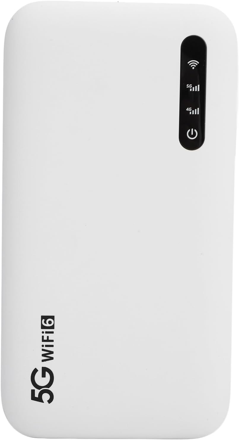 5G WiFi Mobile Hotspot, Local & International Coverage Router, Portable WiFi for Travel, 2.4GHz & 5.8GHz Wi Fi Device Supports 16 Devices and SIM Cards