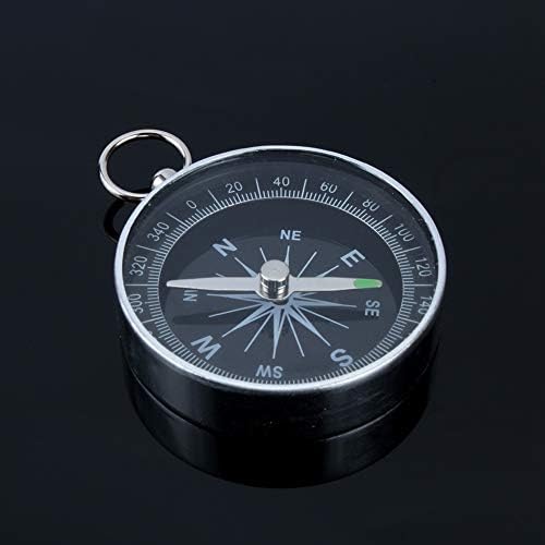 Pocket Compass with Aluminum Shell Edge High Precision&Stability for Outdoor Camping Hiking Sports Navigation