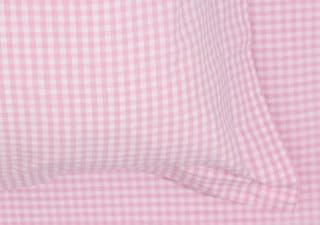 Baby Pink Gingham **Free UK Post** Check Material ¼ Gingham Check Polycotton Fabric PER METRE