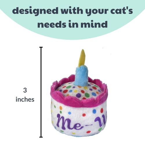 Huxley & Kent Cat Toy Bundle | Party Hats, Mewow Cake, & Funfetti Cake | Soft Plush Pounce Kitty Toy With Catnip And Crinkle #TOP5