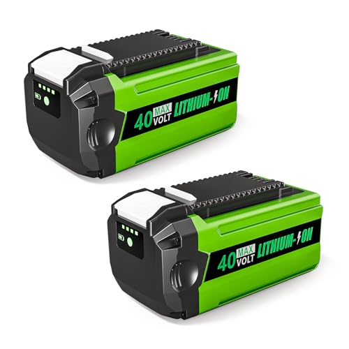 Battxita 2 Packs 7500mAh Replacement for Greenworks 40V Lithium ion Battery 29472 29462 2901319 25302 24322, Compatible with Greenworks 40 Volt G-MAX Cordless Lawn Mower Tools