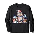 Photo Gallery gufo di natale con cappello di babbo natale winter wonderland maglia a manica Photo Gallery gufo di natale con cappello di babbo natale winter wonderland maglia a manica