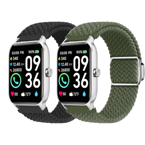 Correa deportiva de nylon elástico para reloj FITVII HM57/H56 miniatura 1