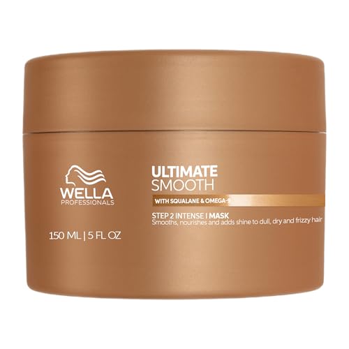 Wella Professionals Ultimate Smooth Hair Mask - Pflegende Haarkur Mit Squalan & Omega 9 - FĂĽr Trockenes, Stumpfes & Krauses Haar (150 ml)