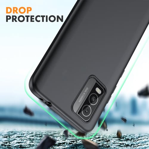 Coque Nokia C210 silicone noir Dioxide avec protection écran antichoc