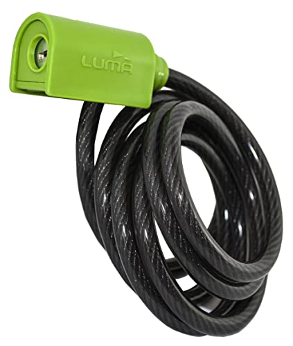 Esb188-86751 - spiral anti-vol cadenas enduro 7318 8mm COULEUR VERT MESURE 180CM