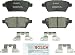 Bosch BC1161 QuietCast Premium Ceramic Disc Brake Pad Set For: Ford Fusion; Lincoln MKZ, Zephyr; Mazda 6; Mercury Milan, Rear