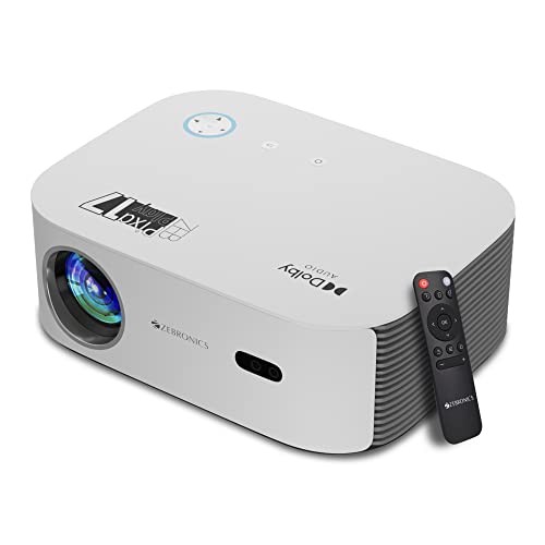 ZEBRONICS PIXAPLAY 17, Smart LED Projector, 6000 Lumens, 4K Support, Dolby Audio, 224 Inch Screen Size, HDMI, USB, WiFi, 1080p Native, APP Support, Miracast, Auto Keystone, Auto Focus (B0BMXLS67G) Amazon Price History, Amazon Price Tracker