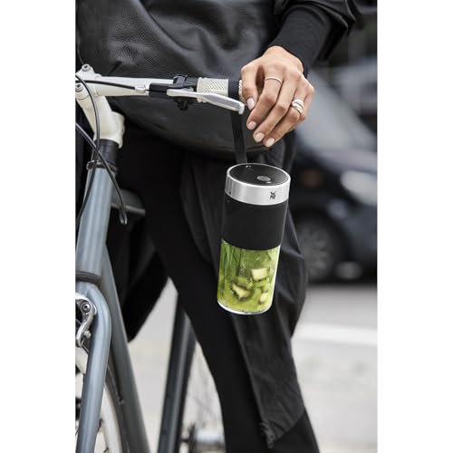 WMF Küchenminis Mix on the go 300 ml, Mini Mixer to go, USB Mixer Smoothie Maker, aufladbarer Personal Blender, tragbarer Mixer für Smoothies, Shakes