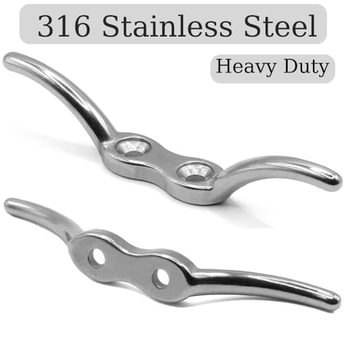 image for RMIURCO Boat Cleat, Rope Cleat 316 Stainless Steel, 4