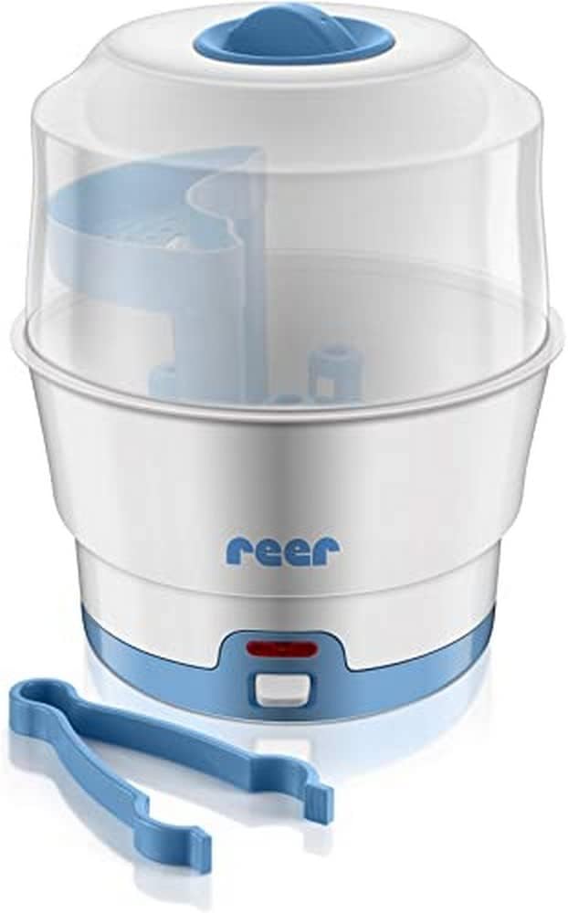 Reer Vapomat Baby Bottle Electric Steam Sterilizer, Disinfecting Unit, Automatic Switch Off Function, For All Common Bottles, Pacifiers And Cups.
