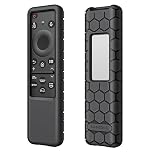 Fintie Case for Samsung Smart Solar Cell Remote 2024 2023 TM2360F / TM2361F / TM2360E / TM2361E BN59-01436A BN59-01432A BN59-01432J, Light Weight Anti Slip Shockproof Silicone Cover, Black