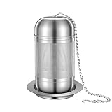 BOMANSI BOMS 316 Stainless Steel Tea Infuser for Loose Tea & Spice Infuser for Cooking, Extra Fine Mesh Tea Strainers, Steeper for Brew Tea, Spices & Seasonings (1 Pack - Small)