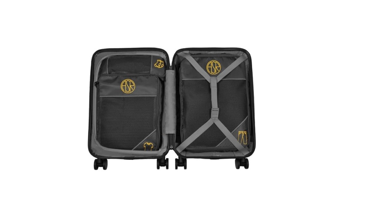 AS Roma ORGANIZER VALIGIA 5 PEZZI - black
